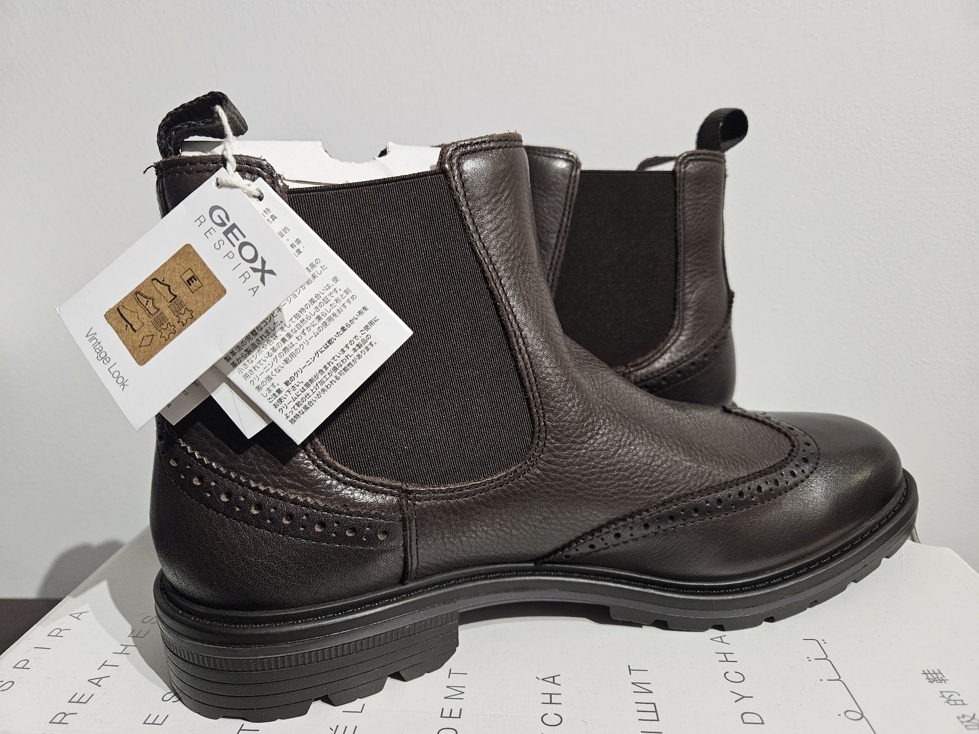 Botas pele de homem Geox