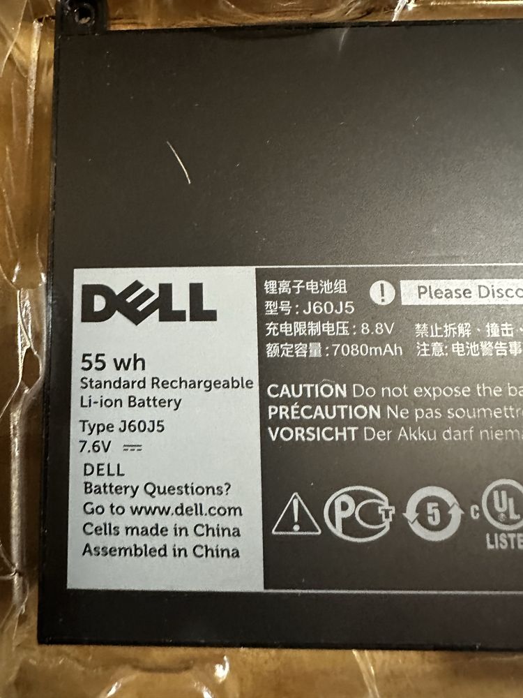 Батарея Dell Latitude e7270, партномер j60j5