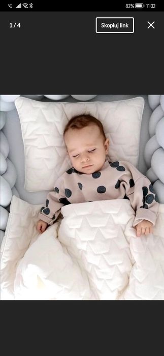 Kadaro / Ochraniacz i  pościel BeVelvet / ecru