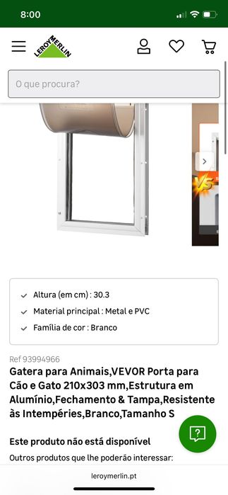 Portão para cao- tamanho pequeno