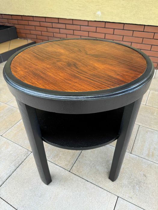 stolik kawowy mały intarsja stoliczek ława okrągły stół