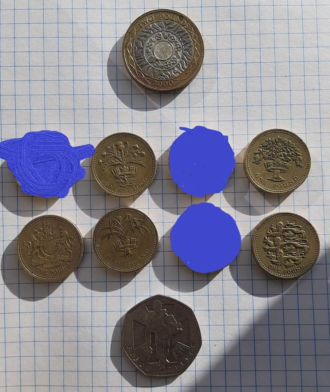 Монеты Англии фунты и кроны