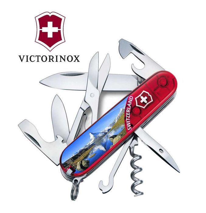 Scyzoryk VICTORINOX Climber RED Crystal LIMITED *Pamiątkowy Matterhorn