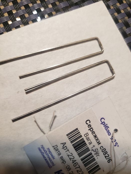 Продам новые серебряные серьги