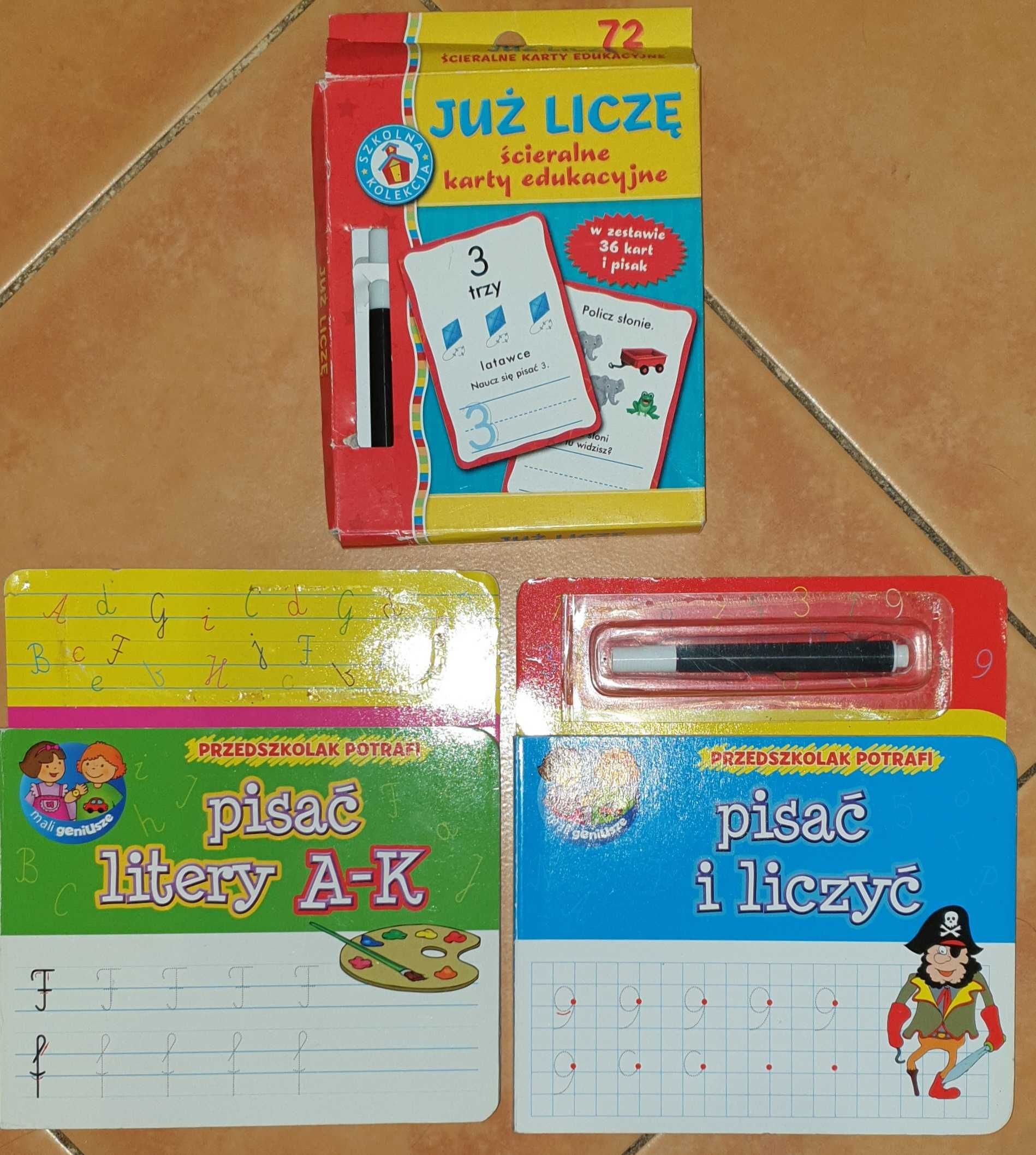 Książeczki edukacyjne do nauki pisania/liczenia