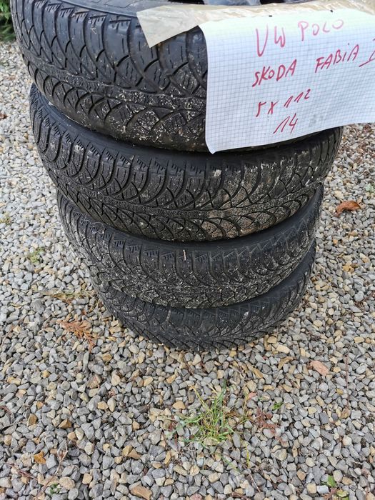 felgi z oponami 5x100 165/70r14 zima Vw seat skoda audi