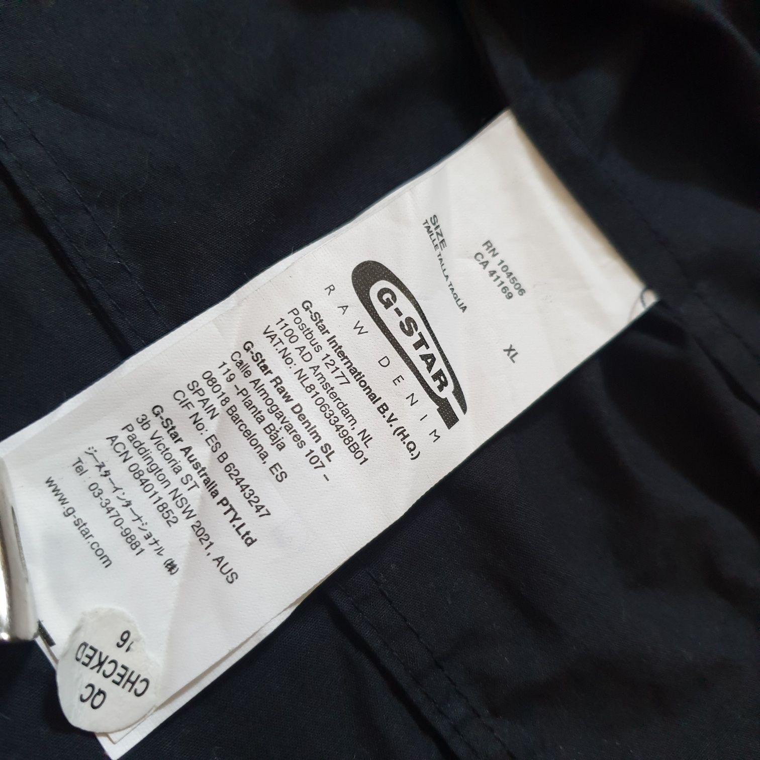 G-star Raw тактична сорочка чоловіча L/M чорна рубашка 46 48
