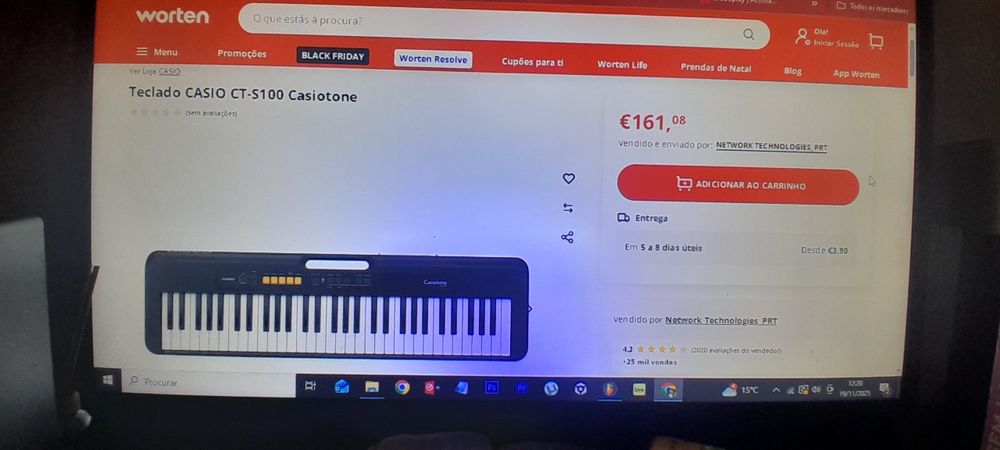 Teclado CT S100 CASIO