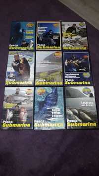 9 DVDs de caça submarina /pesca submarina