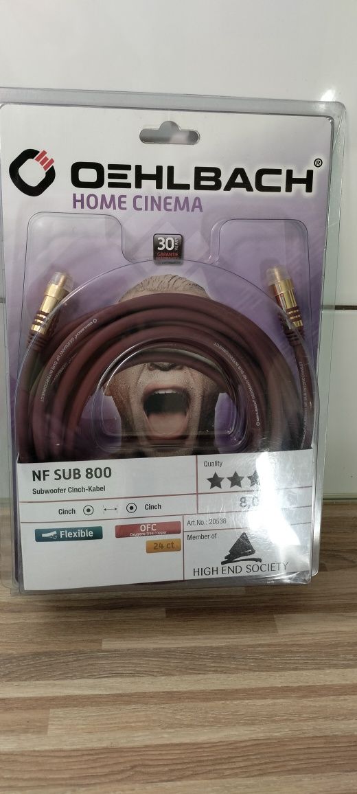 Kabel do subwoofera Oehlbach