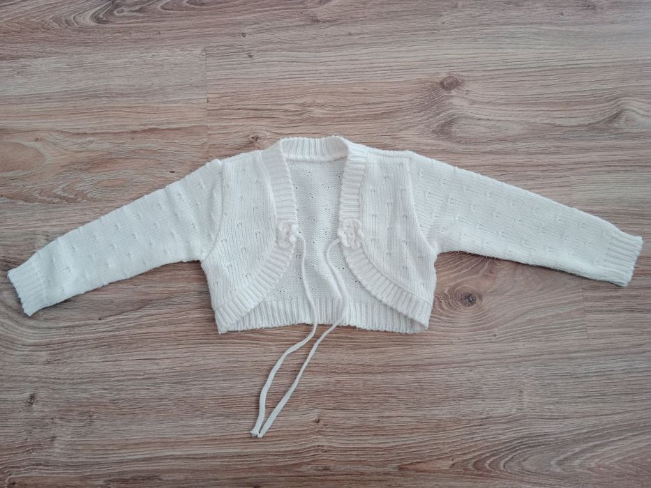 Bolerko dziewczęce białe rozm. 86