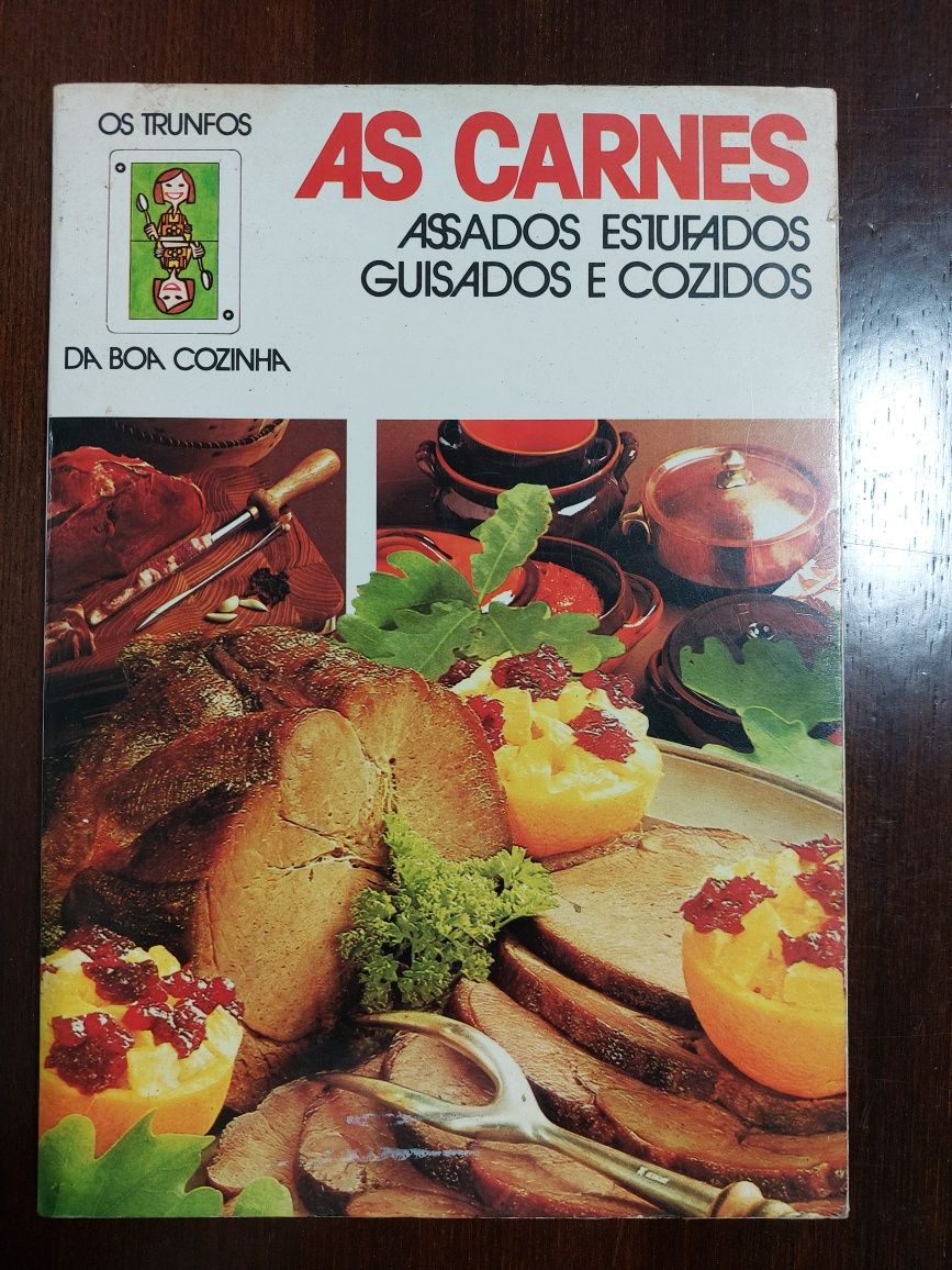 Livros de Culinária "As Carnes" - Assados Estufados Guisados e Cozido