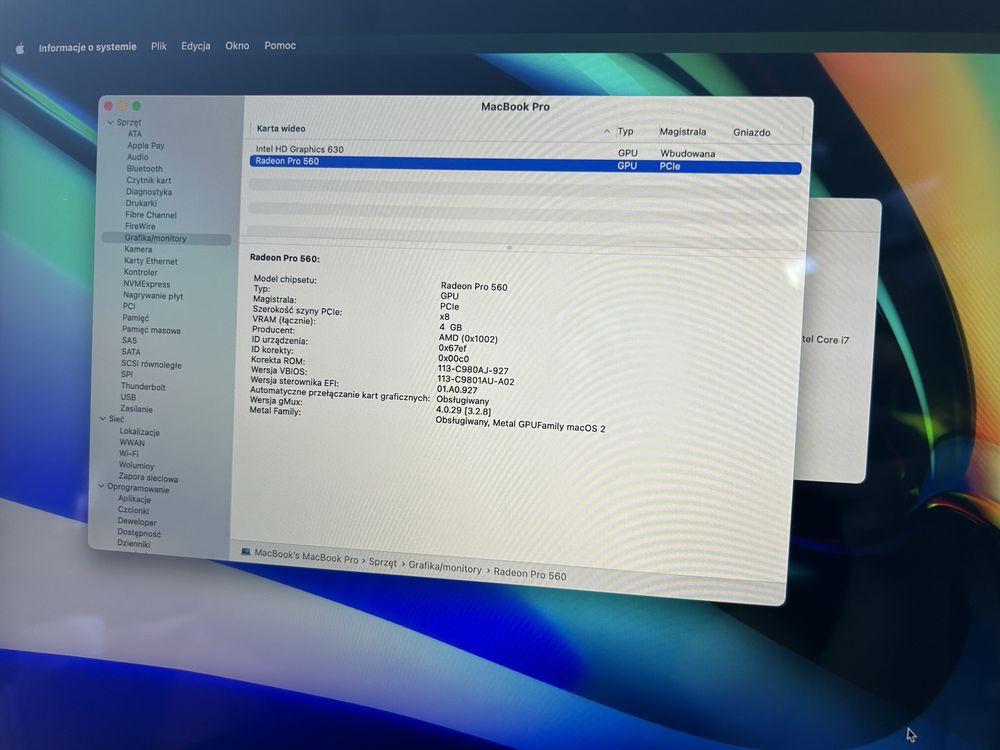 Apple MacBook Pro i7 16GB 512GB SSD TouchBar! IDEALNY!