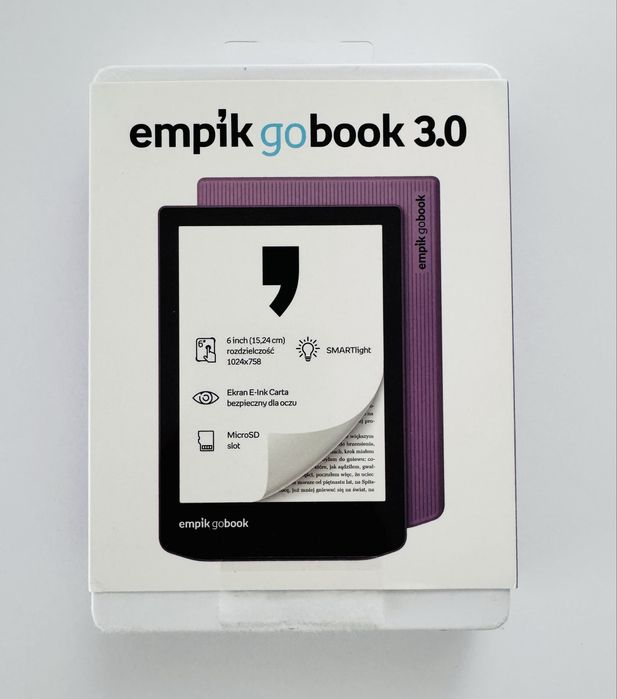 Empik GoBook 3.0 fioletowy nowy + kod Empik Go Max 30 dni