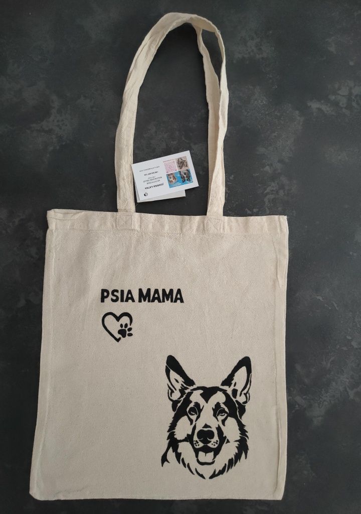 Torba shooper dla psiary, psia mama, owczarek niemiecki