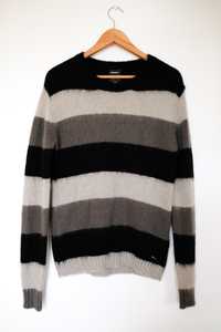 Diesel sweter w paski M