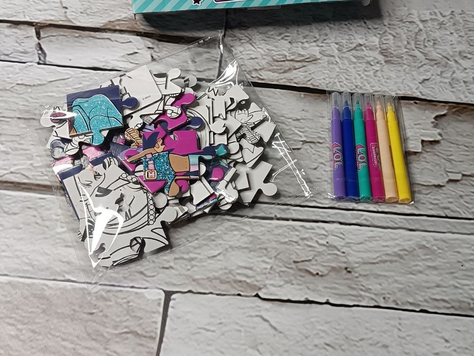 2w1 puzzle + kolorowanka L.O.L. Surprise!