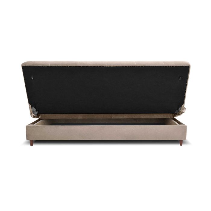 Wersalka z funkcją spania Rozkładana Sofa BEŻOWA Dostawa za darmo!