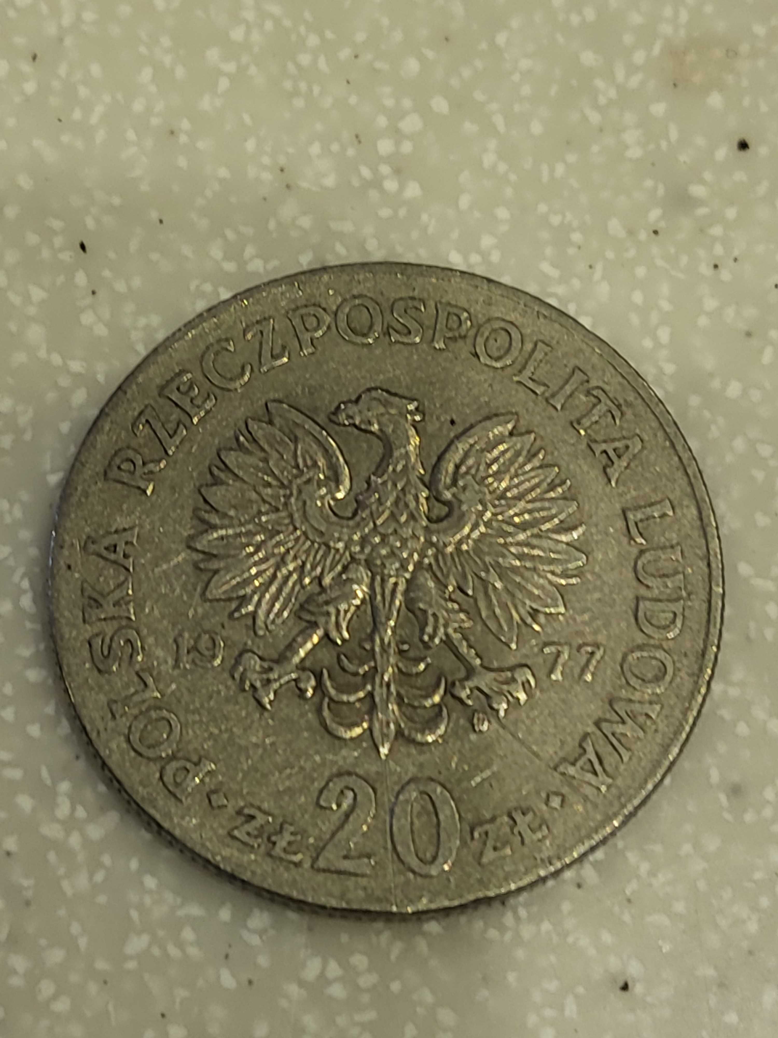 Moneta 20 zł Nowotko 1977 r