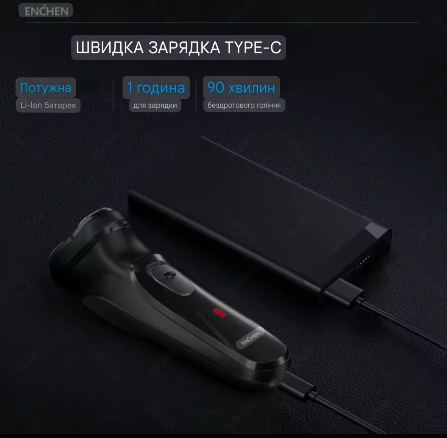 Електробритва Xiaomi Enchen Blackstone-C Shaver, Электробритва