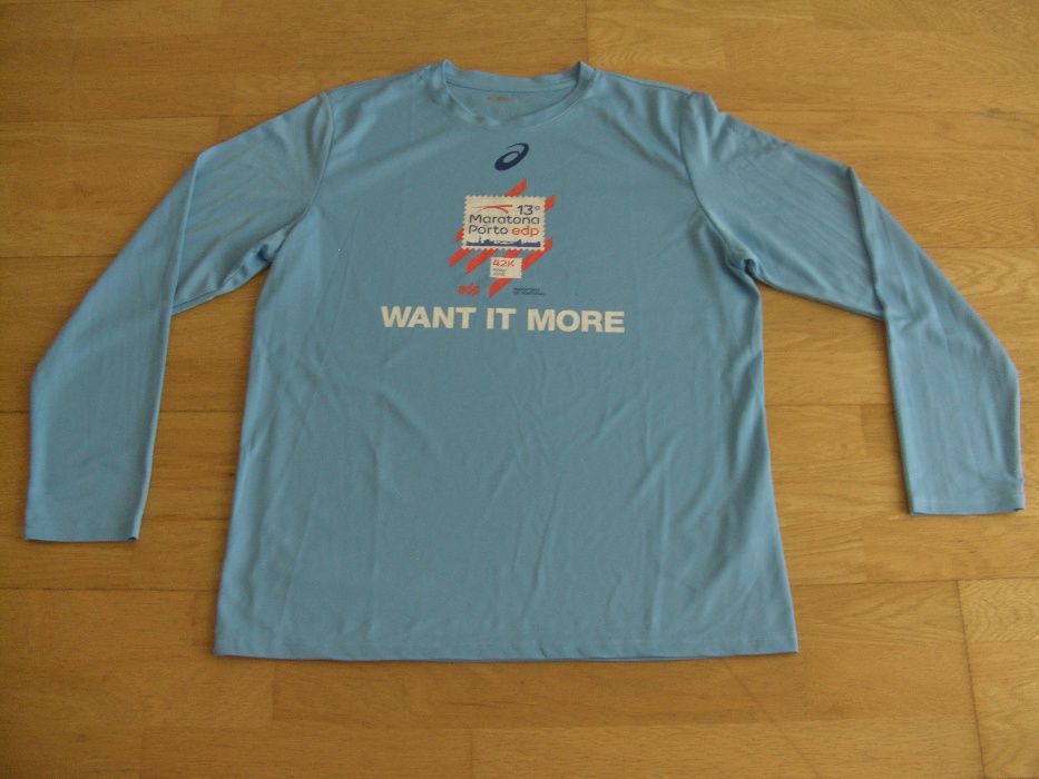 Camisola Asics "finisher" e medalha maratona Porto 2016 M/L