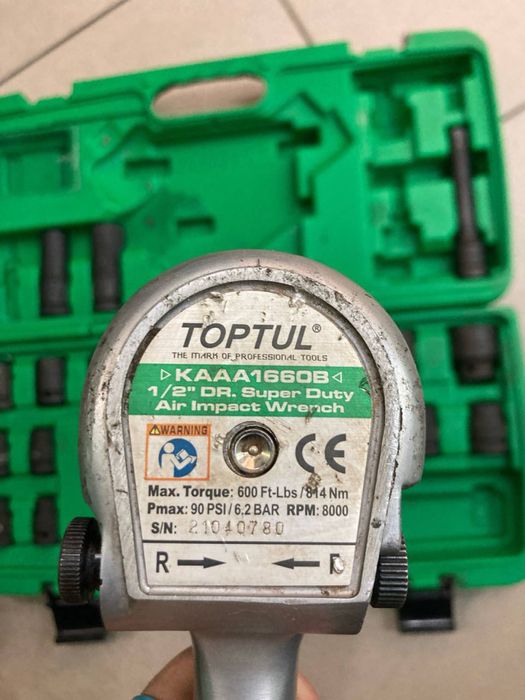 Гайковерт пневматичний TOPTUL KAAA1660B
