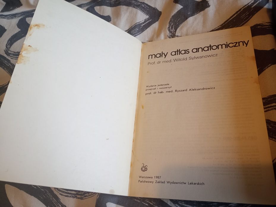 Zarys anatomii człowieka, mały atlas anatomiczny, przewodnik ćwiczeń