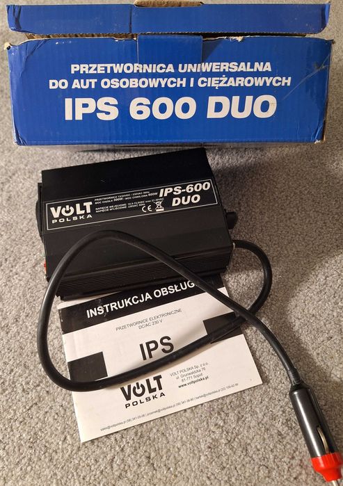 Przetwornica napięcia 12V 24V na 230V 600W zasilanie awaryjne UPS USB