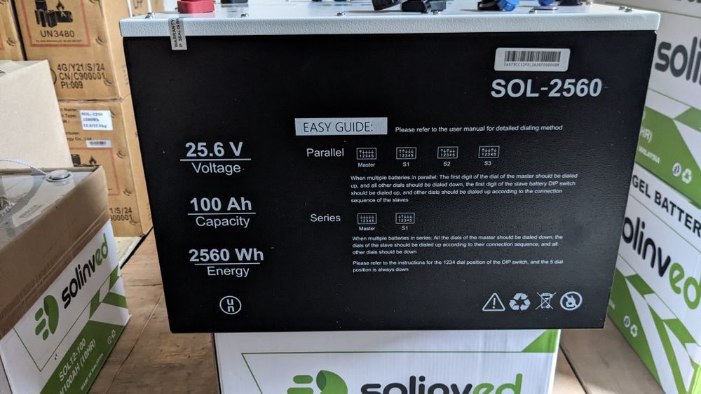 Акумулятори Solinved GEL та LiFePo4