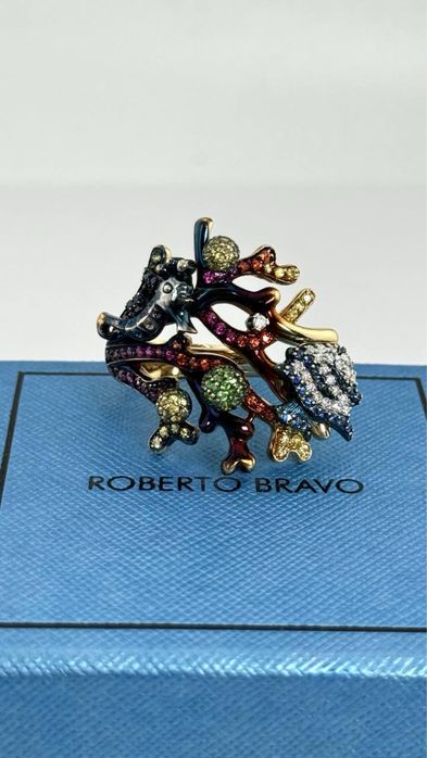 Каблучка ROBERTO BRAVO Оригінал  Біле золото