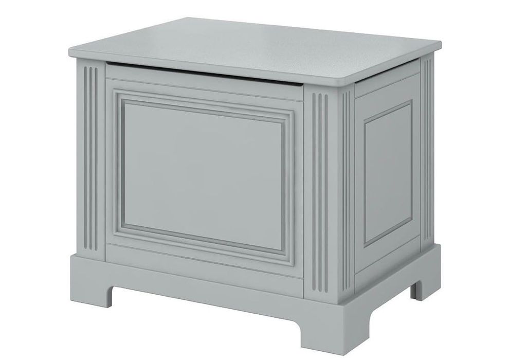 3 za 1:  Łóżeczko Bellamy Ines szare + materac Hevea + skrzynia