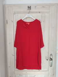 Czerwona koszulo sukienkana guziki Mango 36 S