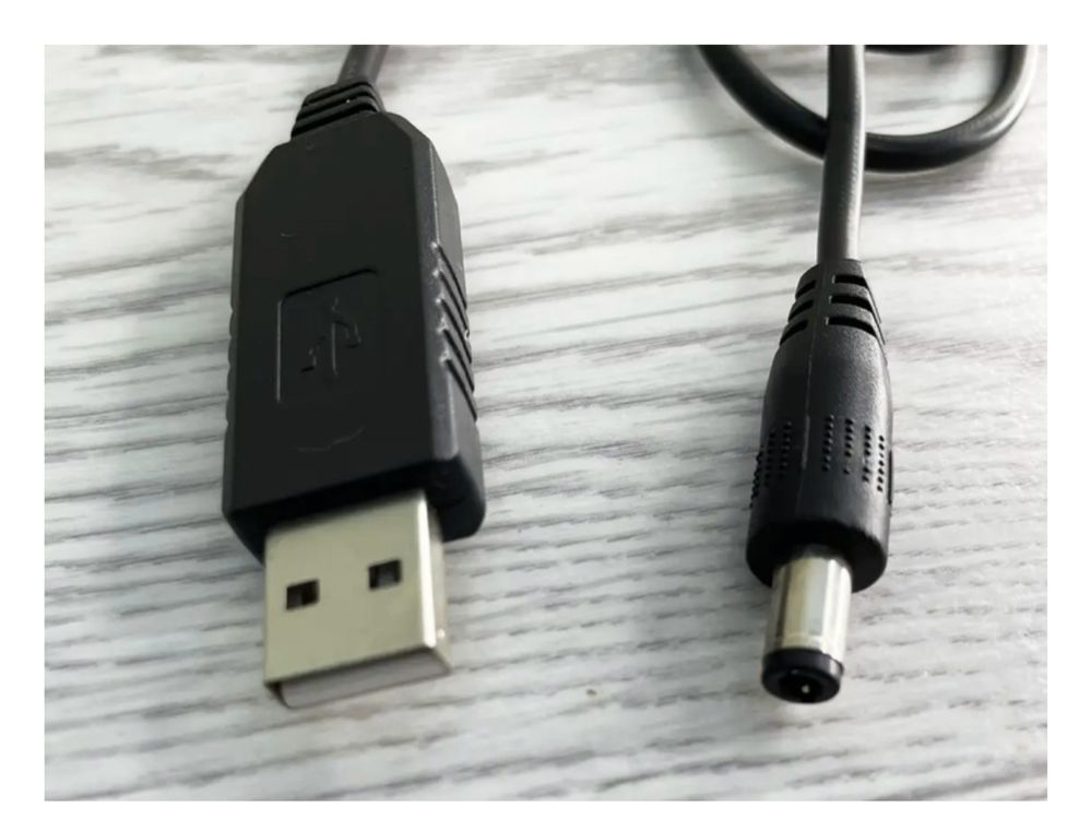 Кабель для роутера от повербанка с преобразователем на 12 V