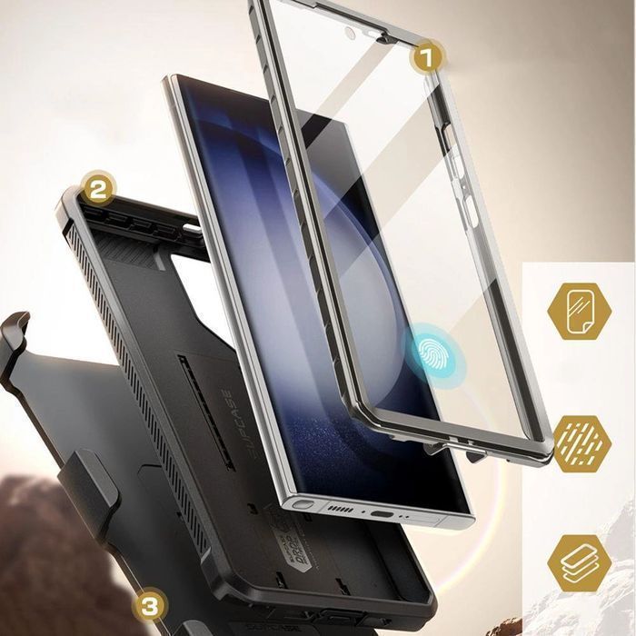 Etui Supcase Unicorn Beetle Pro Na Samsung Galaxy S24 Ultra - Szare