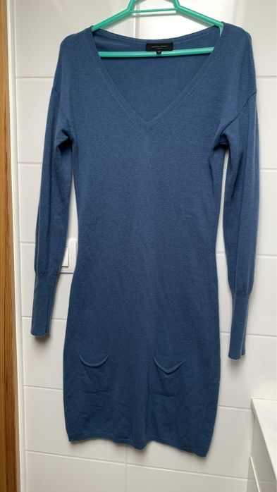 Sukienka kaszmir 100% piękny kolor włoska S/M