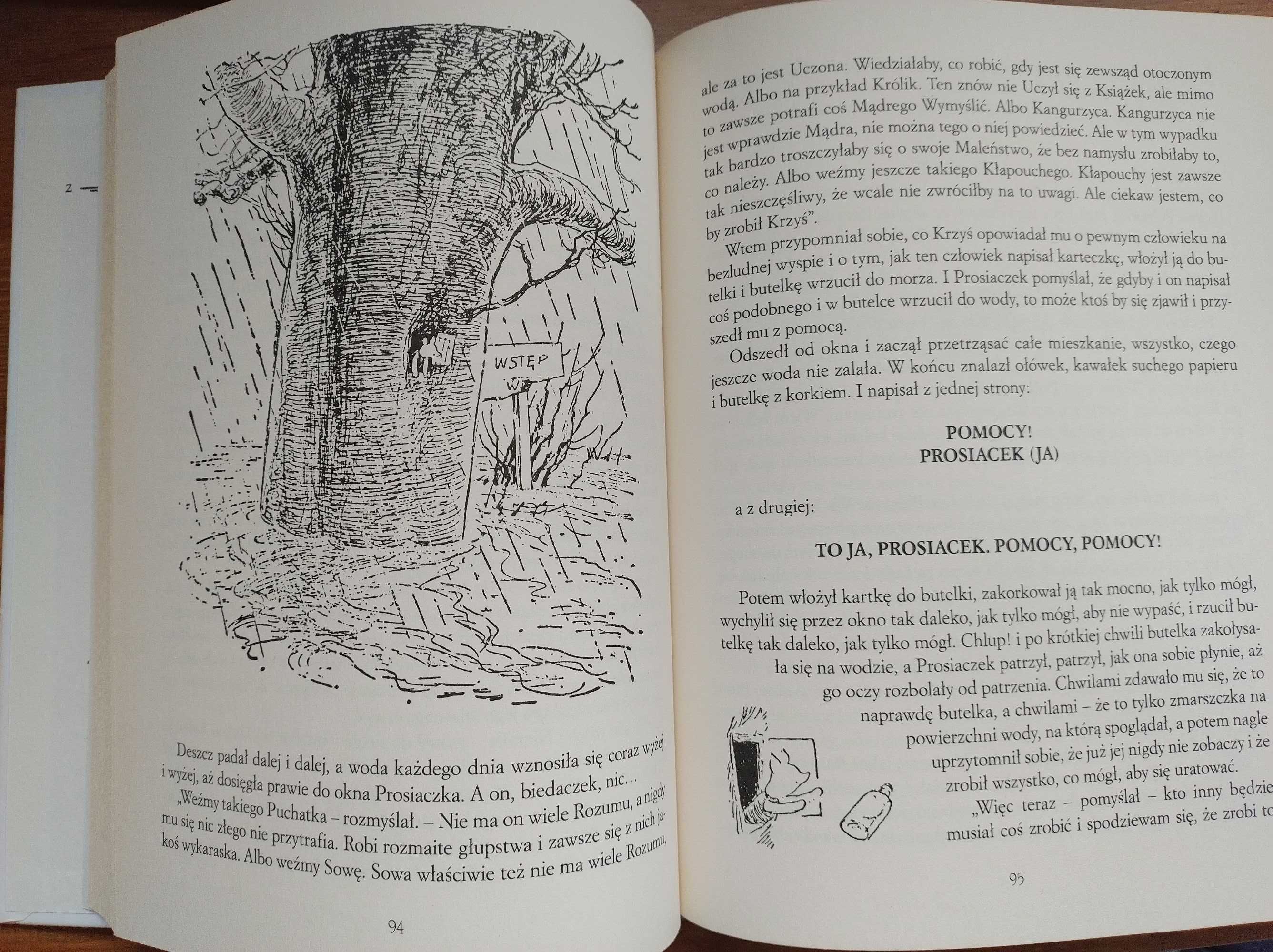 Wielka księga Kubusia Puchatka  A.A.Milne - Nasza Księgarnia, 2006 rok