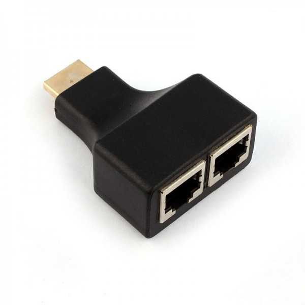 Extensor HDMI Via UTP CAT5E/6 RJ45 Até 30 Metros