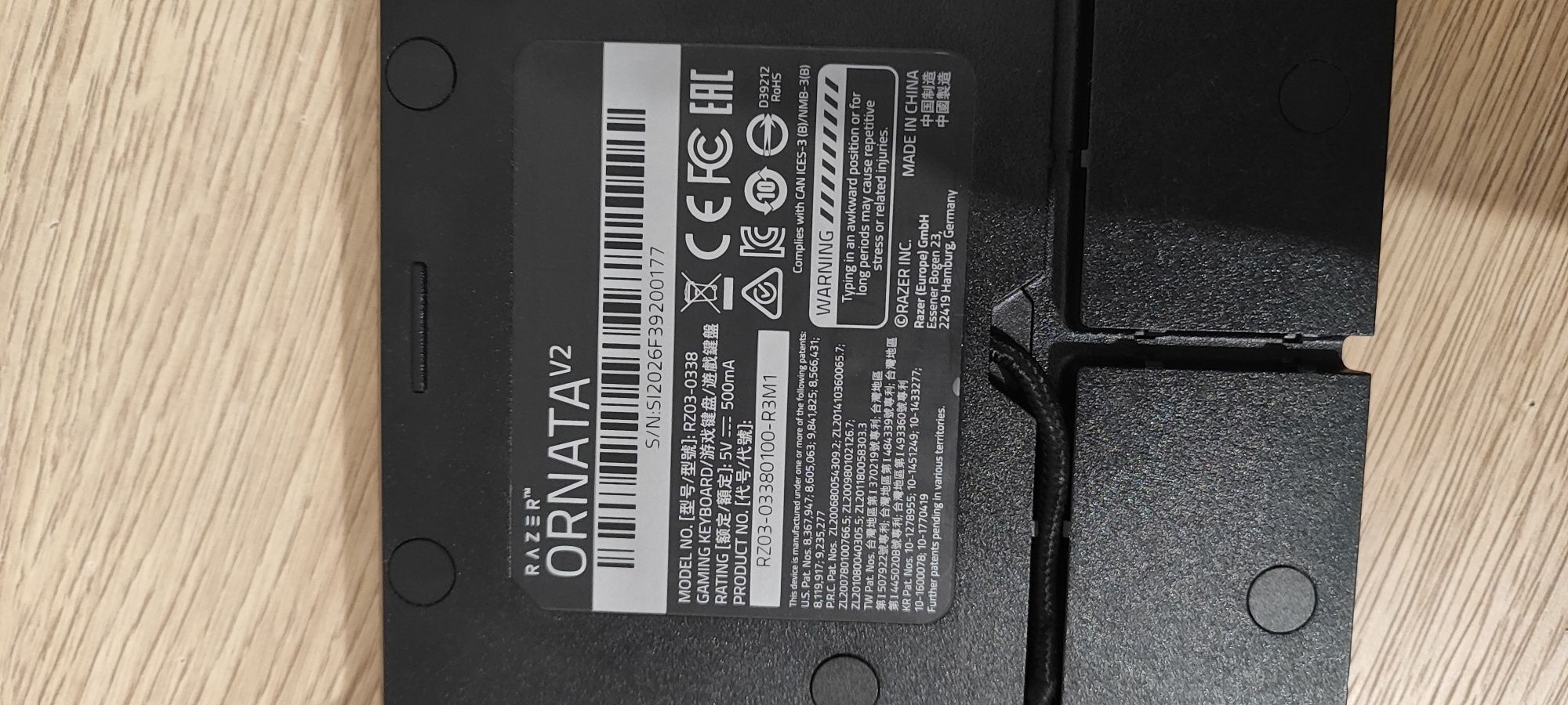 Klawiatura Razer ornata v2