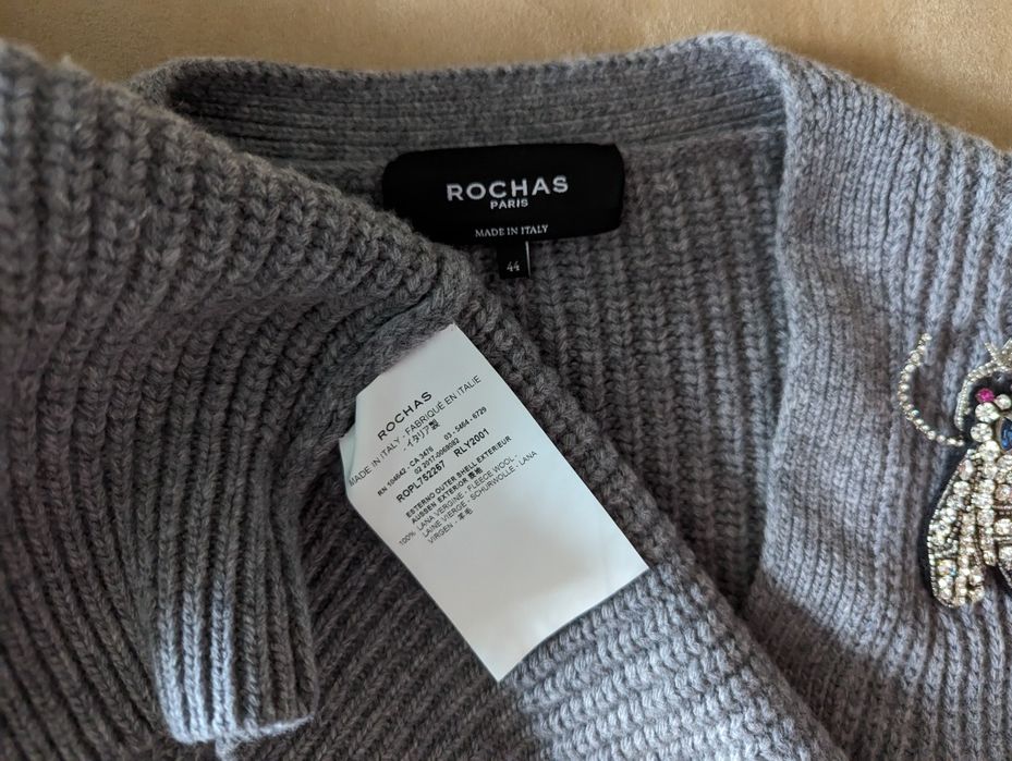Кардиган Rochas, розмір 44 італійський, 100% вовна, 6000 грн
