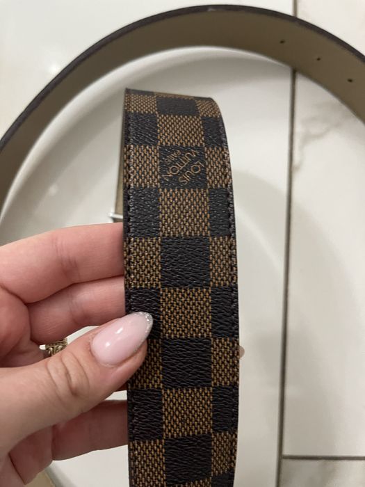 Pasek LV Louis Vouitton skora eko, braz, logowany