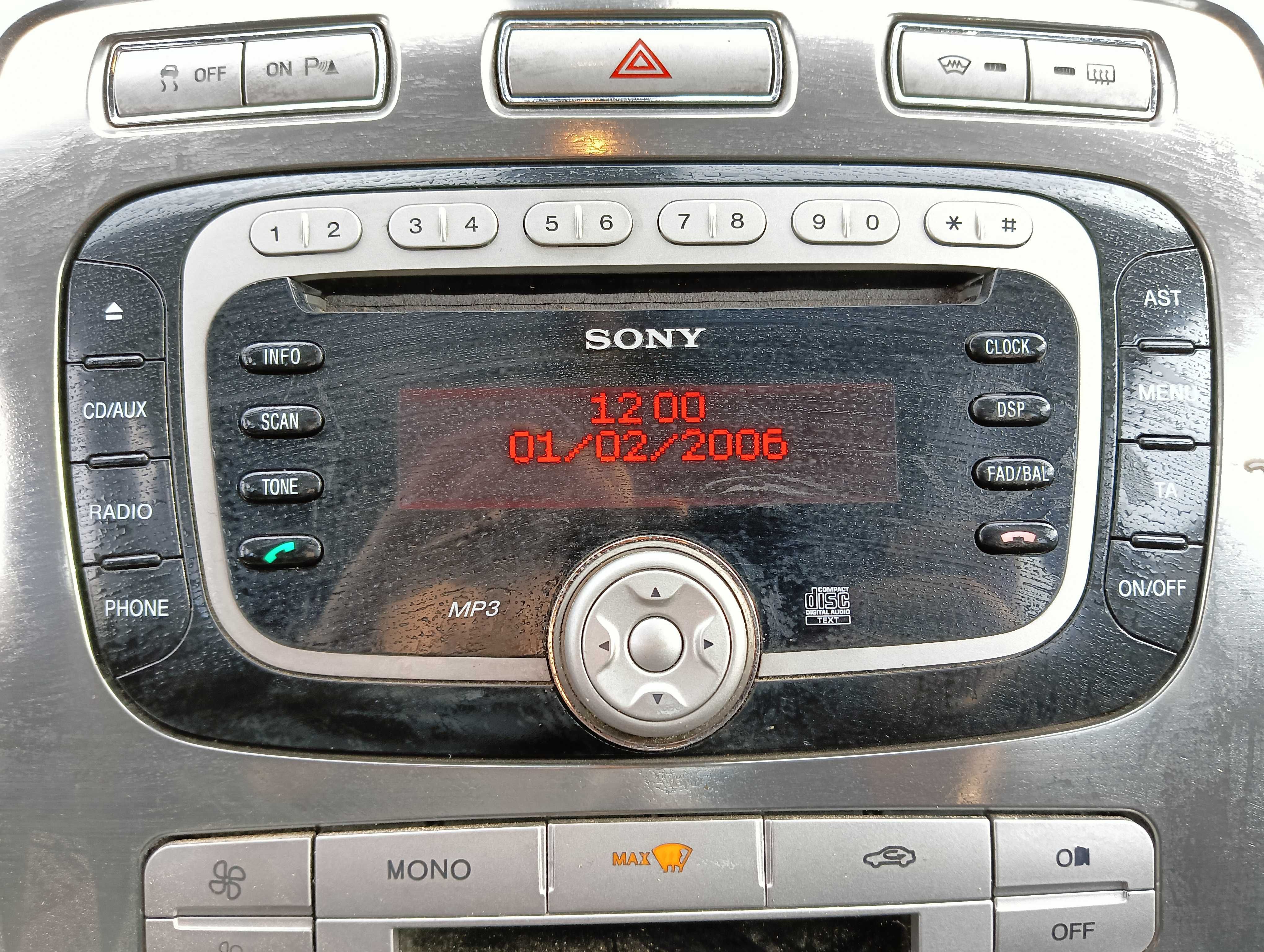 Ford Galaxy MK3 III Mondeo MK4 IV S-MAX radio cd sony