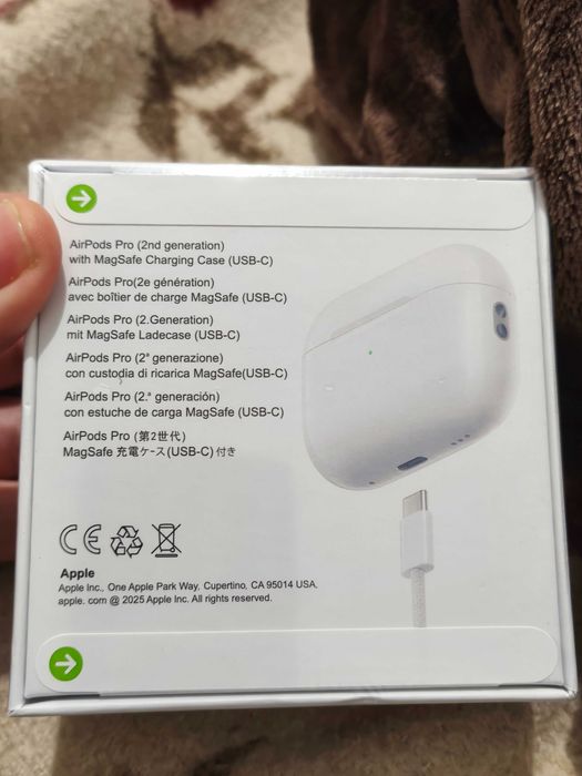 Auriculares Apple AirPods Pro (2.ª geração) com Caixa MagSafe (USB‑C)
