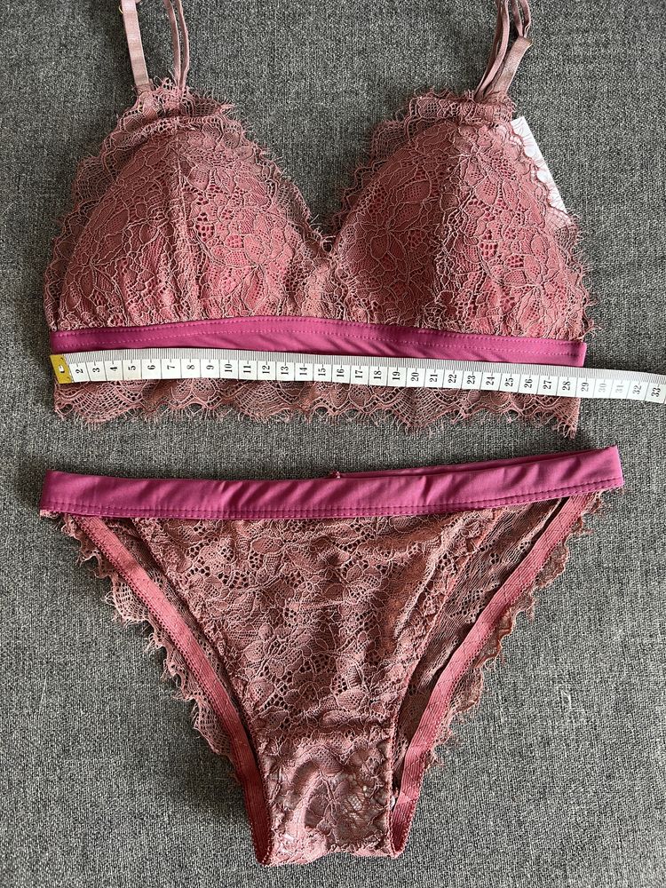 Conjunto lingerie rosa