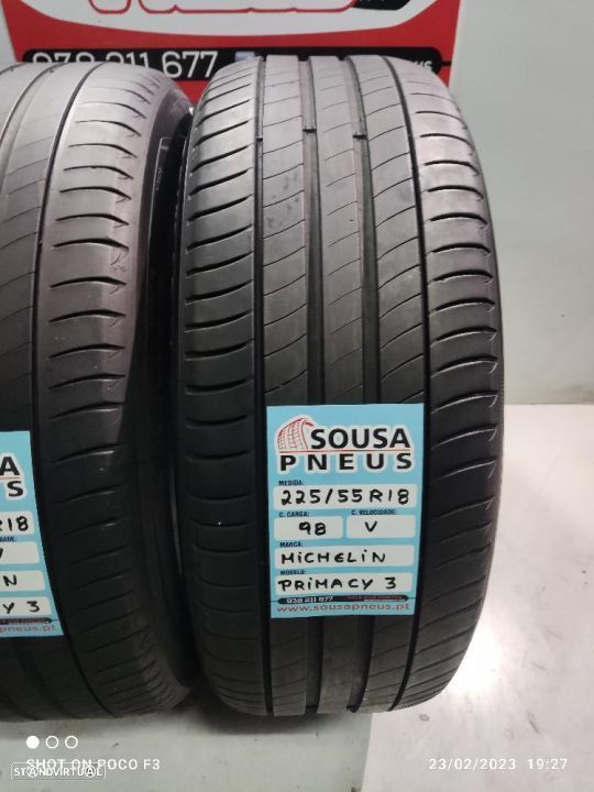 2 pneus semi novos 225-55r18 michelin - oferta dos portes