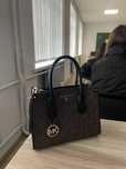 Сумка Сумочка MICHAEL Michael Kors коричнева монограмна tote bag cross
