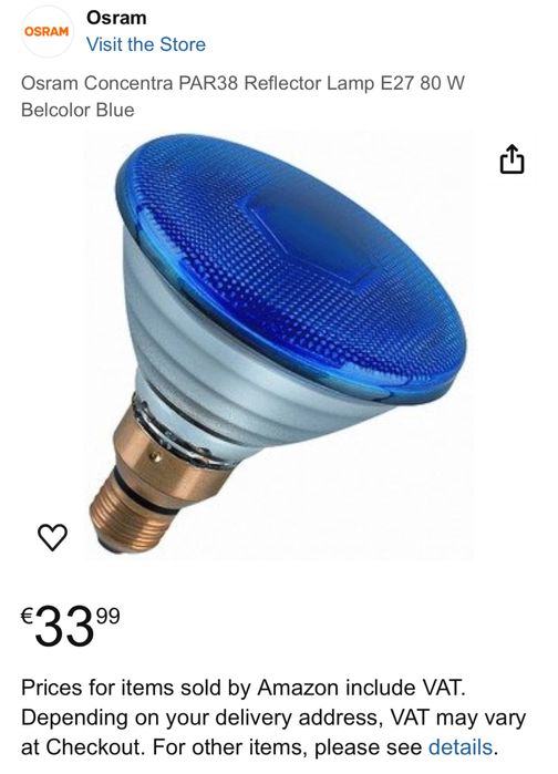 Lâmpadas de Piscina OSRAM 80W