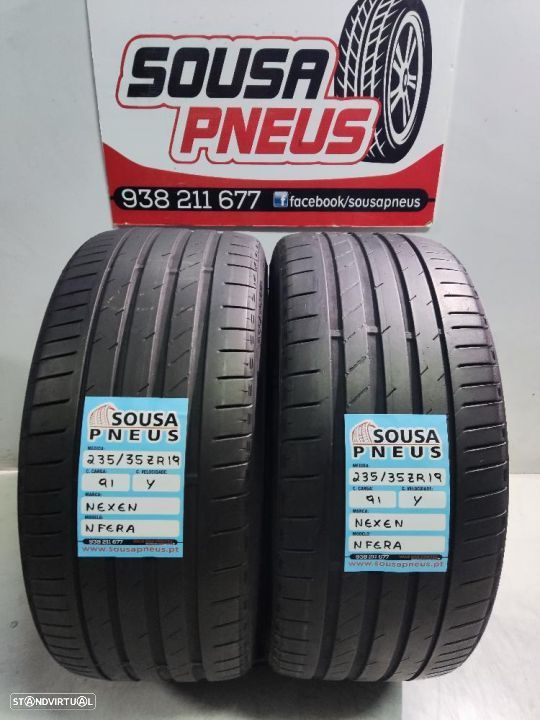 2 pneus semi novos 235-35r19 nexen - oferta dos portes 140 EUROS