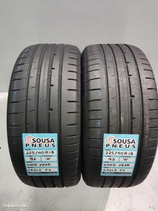 2 pneus semi novos 225-40r18 good year - oferta dos portes 120 EUROS