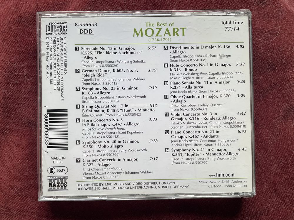 The best of Mozart CD muzyka klasyczna