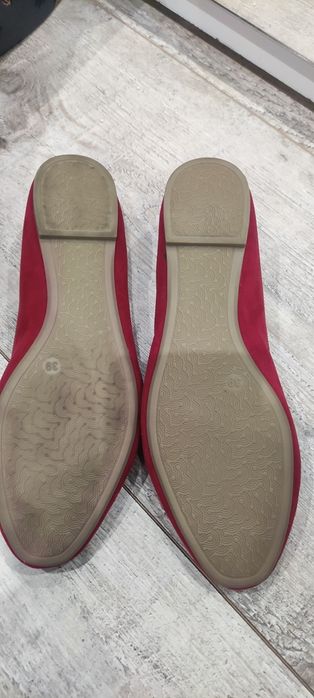 Baleriny czerwone 39 rozmiar, Graceland, prawie jak nowe!